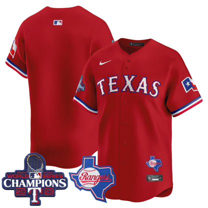 Texas Rangers World Series Champions Vapor Premier Limited Jersey V2 - All Stitched