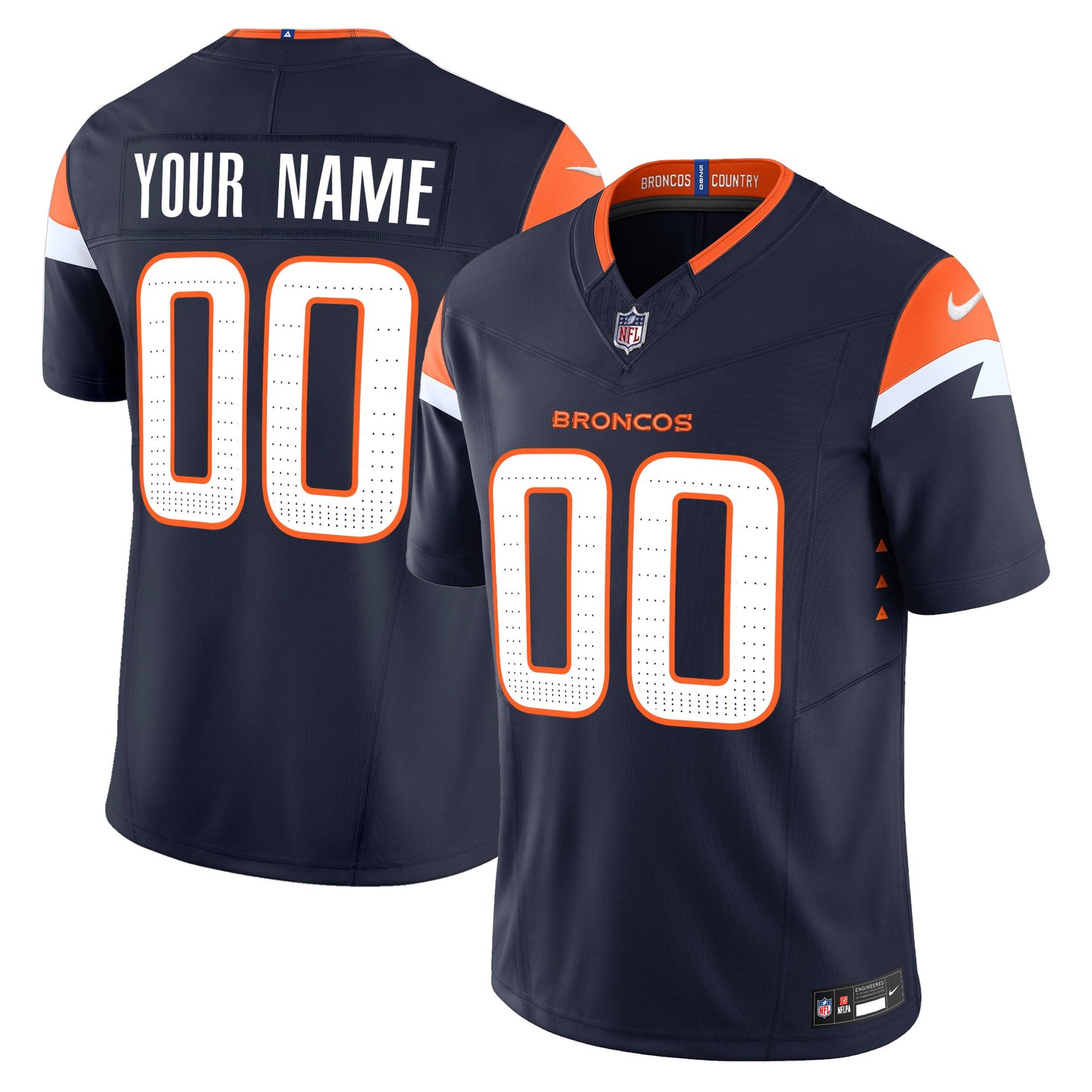 Denver Broncos 2024 Vapor Limited Custom Jersey - All Stitched