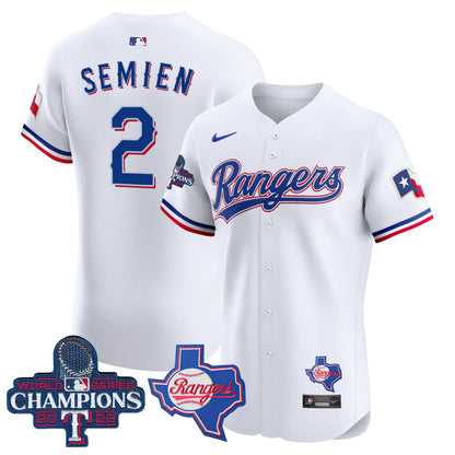 Texas Rangers World Series Champions Vapor Premier Elite Jersey V2 - All Stitched