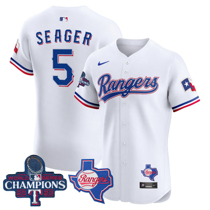 Texas Rangers World Series Champions Vapor Premier Elite Jersey V2 - All Stitched