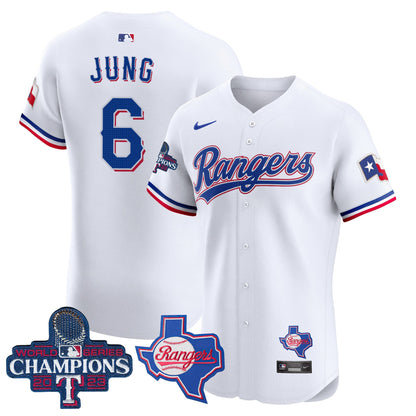 Texas Rangers World Series Champions Vapor Premier Elite Jersey V2 - All Stitched