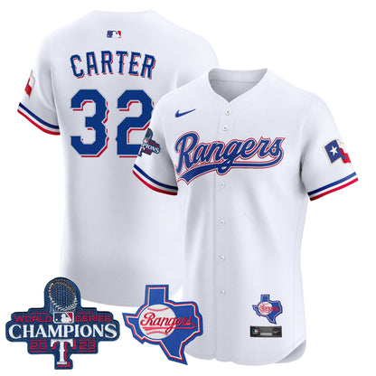 Texas Rangers World Series Champions Vapor Premier Elite Jersey V2 - All Stitched