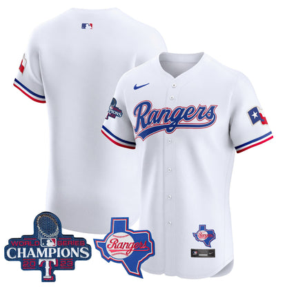 Texas Rangers World Series Champions Vapor Premier Elite Jersey V2 - All Stitched