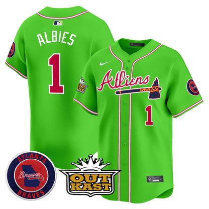 Atlanta Braves Atliens Vapor Premier Limited Jersey - All Stitched