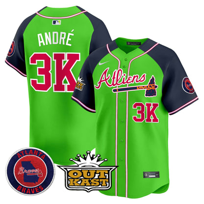 Atlanta Braves Atliens Vapor Premier Limited Jersey - All Stitched