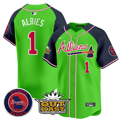 Atlanta Braves Atliens Vapor Premier Limited Jersey - All Stitched