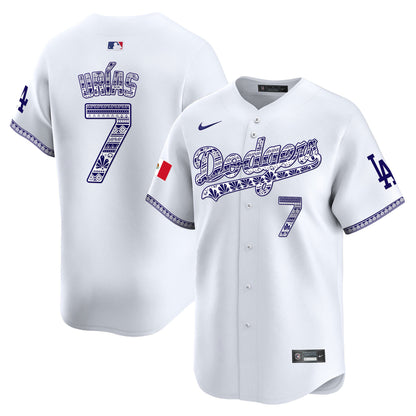 Los Angeles Dodgers Mexico Vapor Premier Limited Jersey V3 - All Stitched
