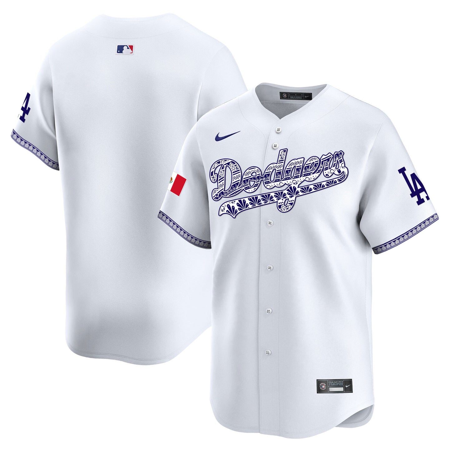 Los Angeles Dodgers Mexico Vapor Premier Limited Jersey V3 - All Stitched