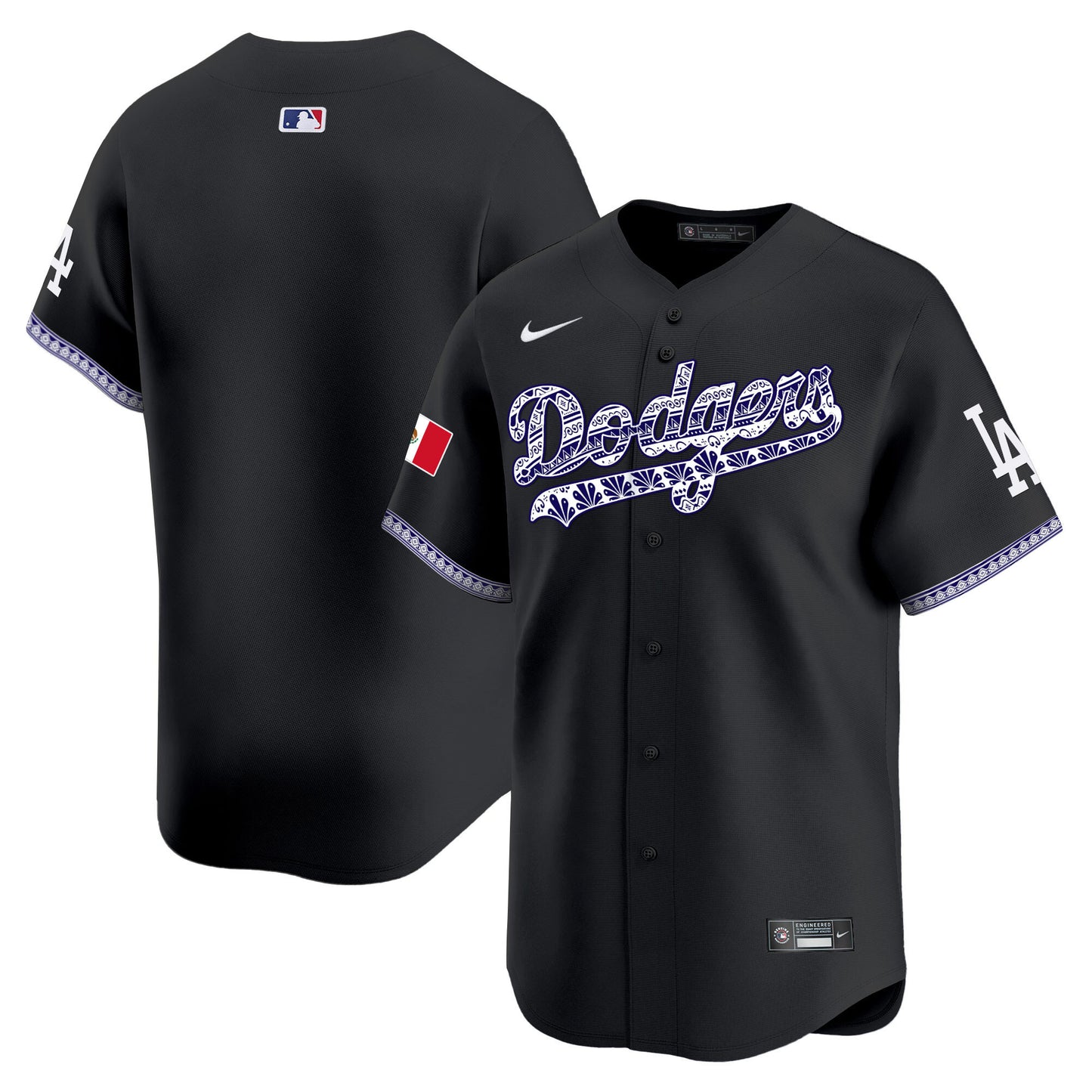 Los Angeles Dodgers Mexico Vapor Premier Limited Jersey V3 - All Stitched