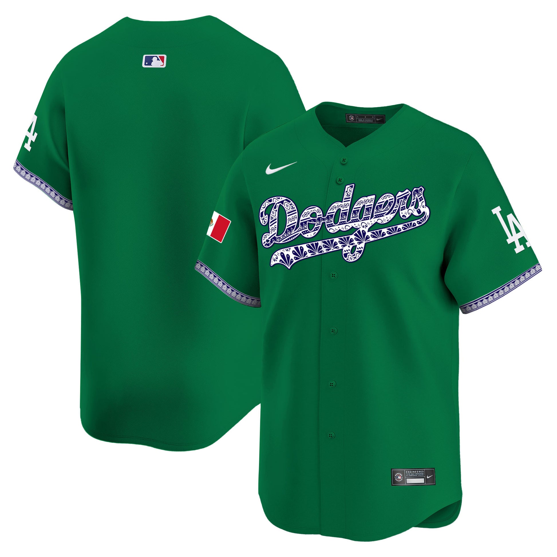 Los Angeles Dodgers Mexico Vapor Premier Limited Jersey V3 - All Stitched