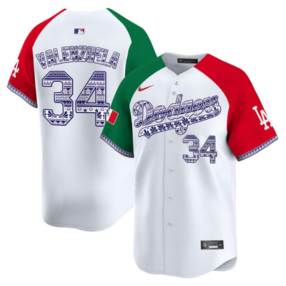 Los Angeles Dodgers Mexico Vapor Premier Limited Jersey V3 - All Stitched