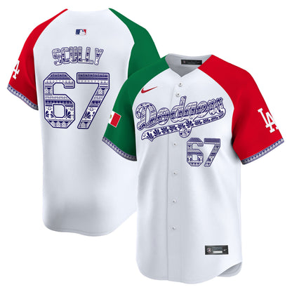 Los Angeles Dodgers Mexico Vapor Premier Limited Jersey V3 - All Stitched