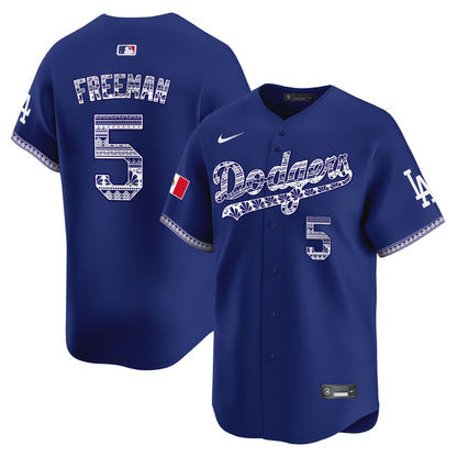 Los Angeles Dodgers Mexico Vapor Premier Limited Jersey V3 - All Stitched