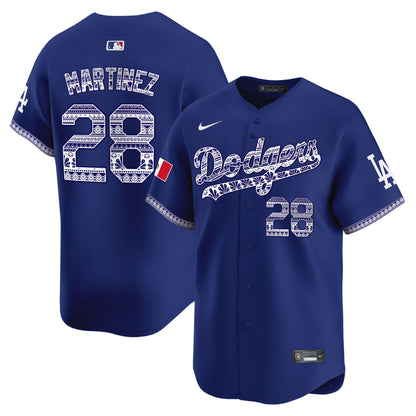 Los Angeles Dodgers Mexico Vapor Premier Limited Jersey V3 - All Stitched