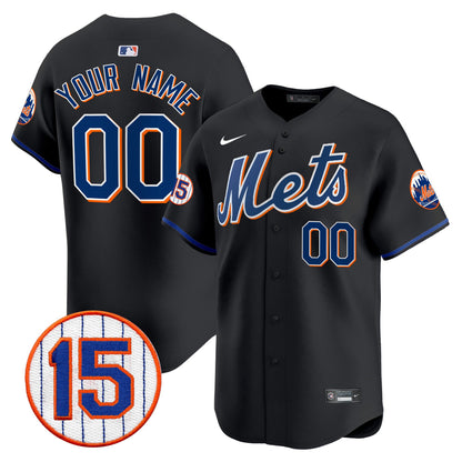 New York Mets Jerry Grote Patch Vapor Premier Limited Custom Jersey - All Stitched