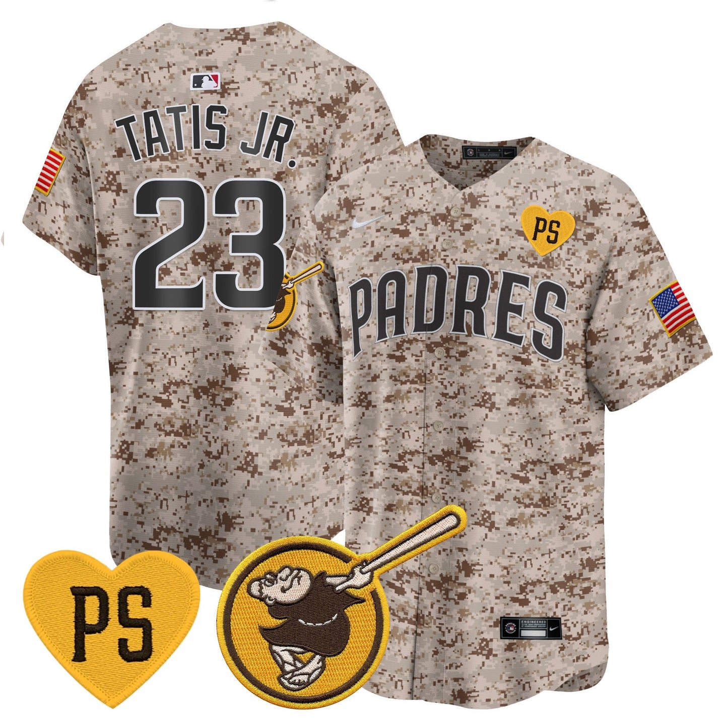 Padres USMC Alternate Vapor Premier Limited Jersey – All Stitched