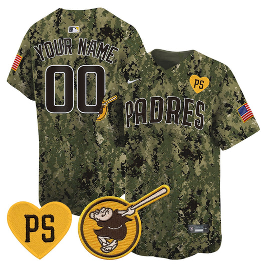 Padres USMC Alternate Vapor Premier Limited Custom Jersey – All Stitched