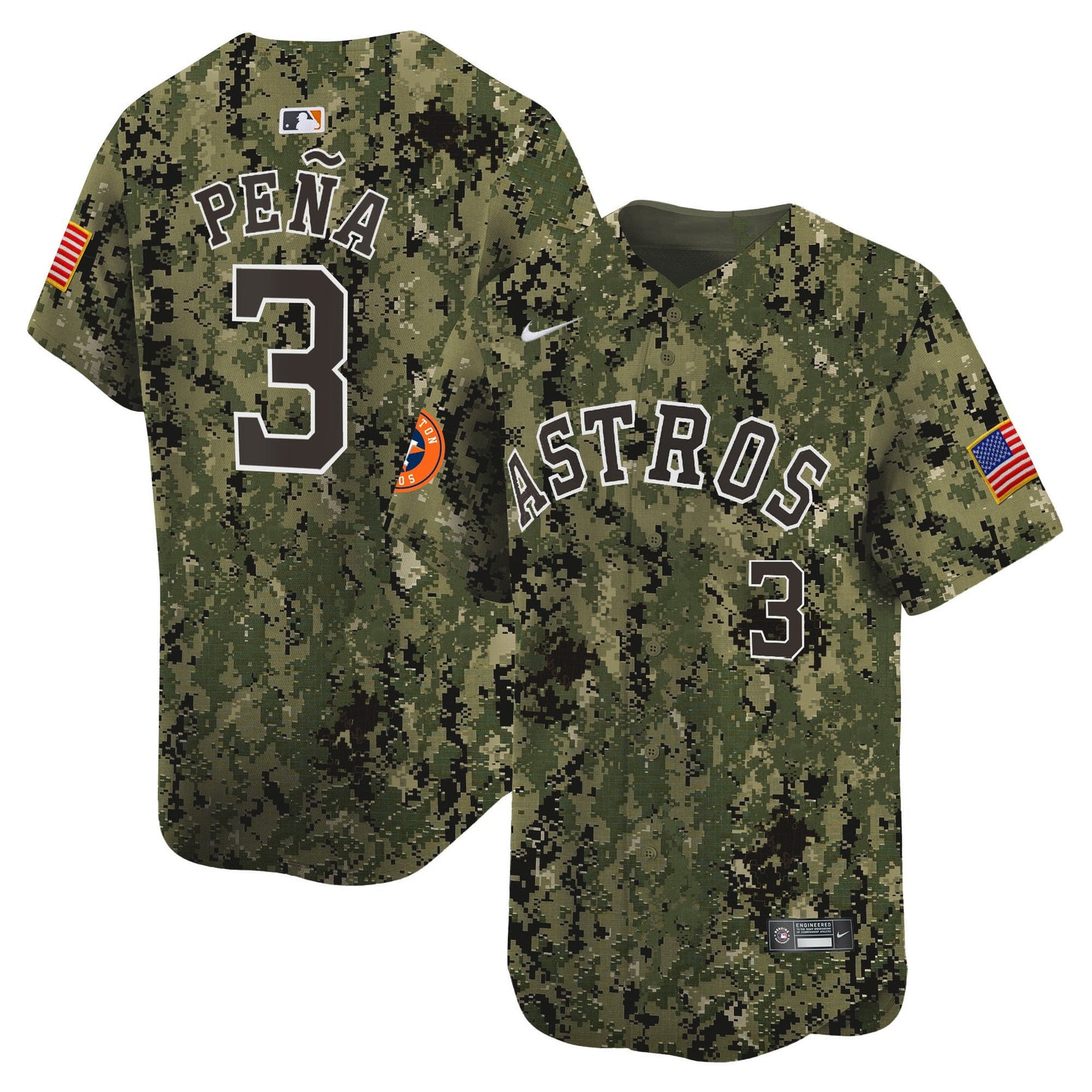 Houston Astros USMC Alternate Vapor Premier Limited Jersey - All Stitched