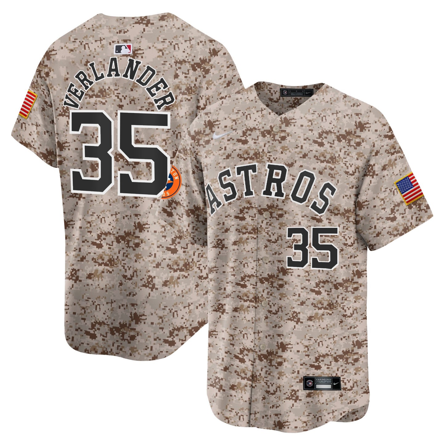 Houston Astros USMC Alternate Vapor Premier Limited Jersey - All Stitched