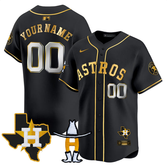 Houston Astros Houston Rodeo Patch Vapor Premier Limited Custom Jersey V2 - All Stitched