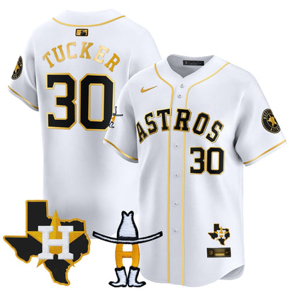Men's Houston Astros Houston Rodeo Patch Vapor Premier Limited Jersey V2 - All Stitched