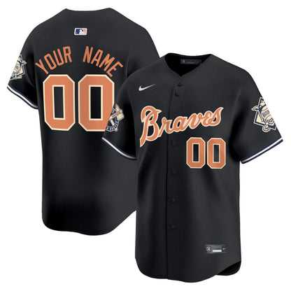 Atlanta Braves Peaches n' Cream Vapor Premier Limited Custom Jersey - All Stitched