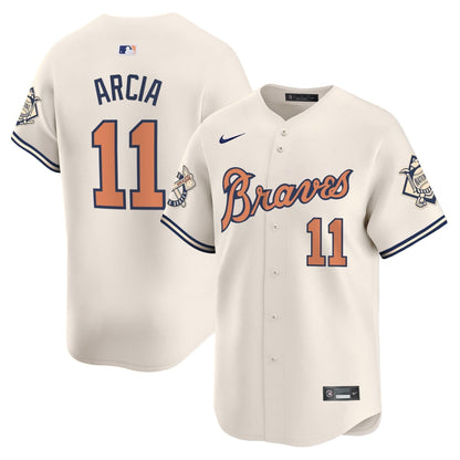 Atlanta Braves Peaches n' Cream Vapor Premier Limited Jersey - All Stitched