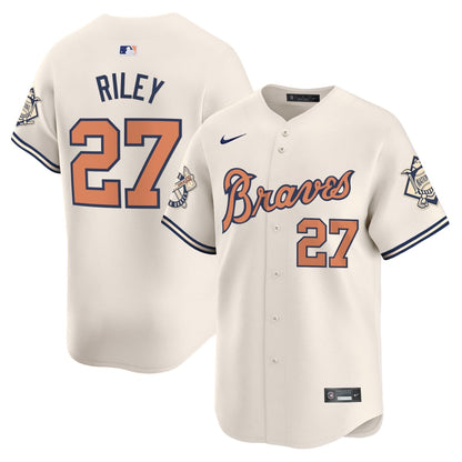 Atlanta Braves Peaches n' Cream Vapor Premier Limited Jersey - All Stitched