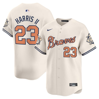 Atlanta Braves Peaches n' Cream Vapor Premier Limited Jersey - All Stitched
