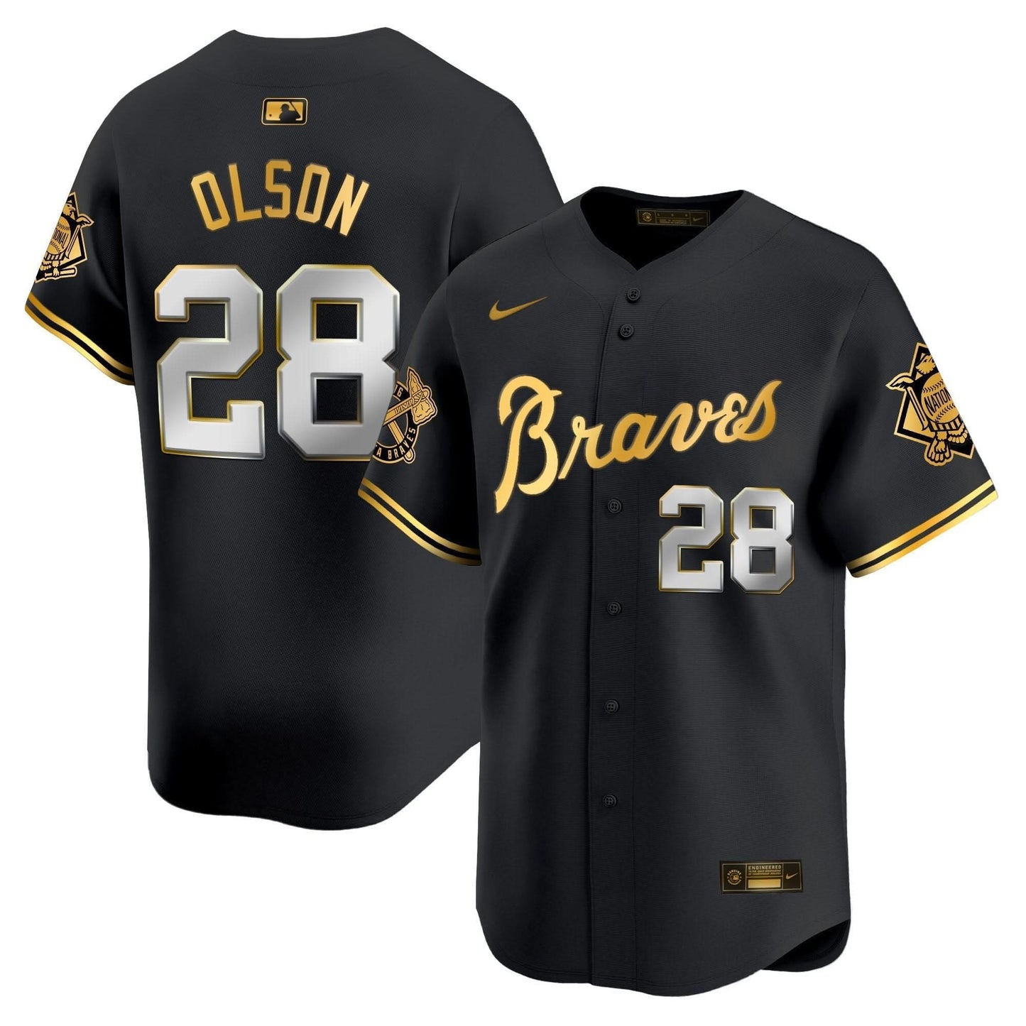 Atlanta Braves Peaches n' Cream Vapor Premier Limited Jersey - All Stitched