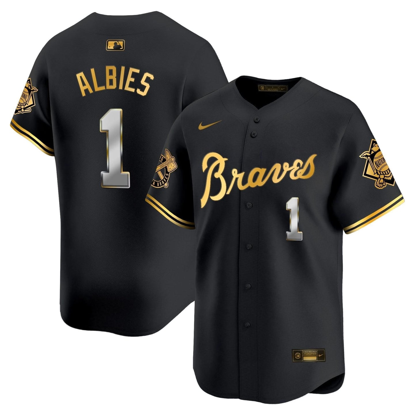 Atlanta Braves Peaches n' Cream Vapor Premier Limited Jersey - All Stitched