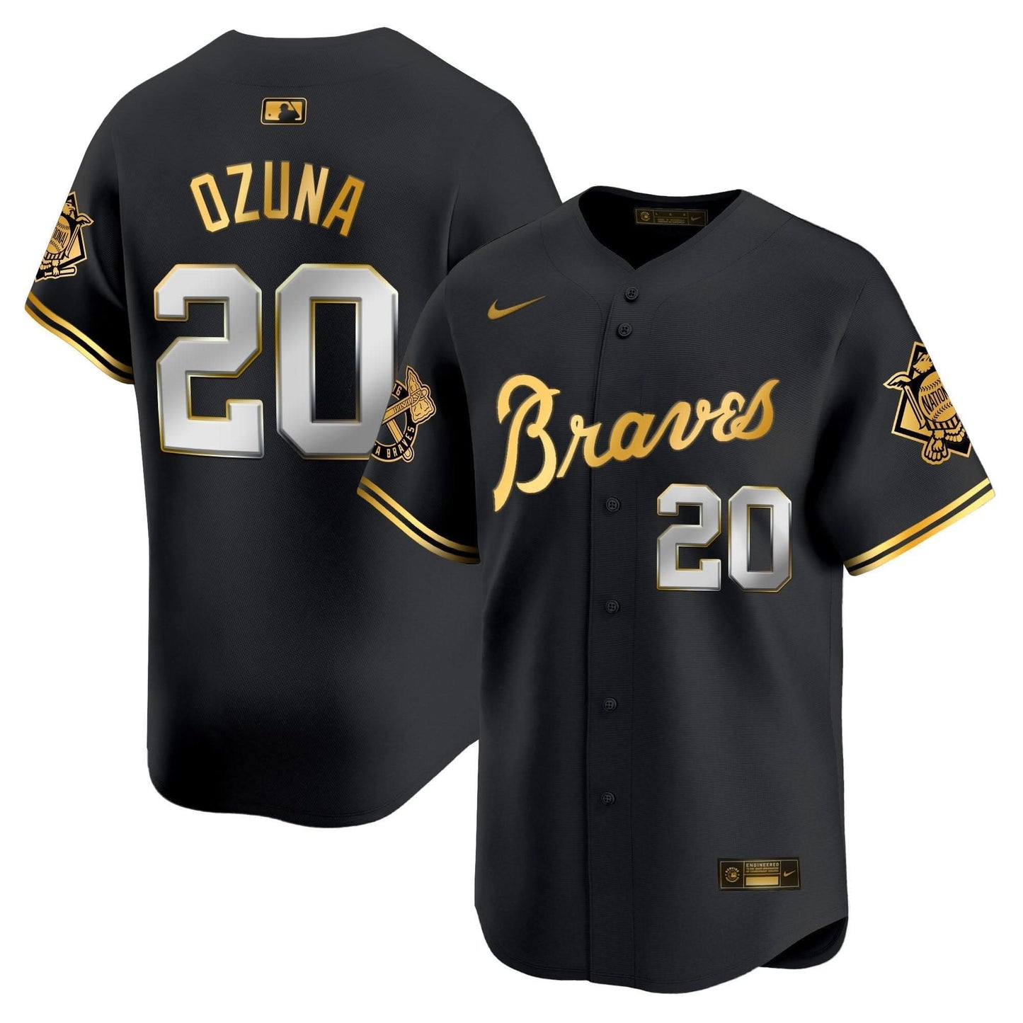 Atlanta Braves Peaches n' Cream Vapor Premier Limited Jersey - All Stitched