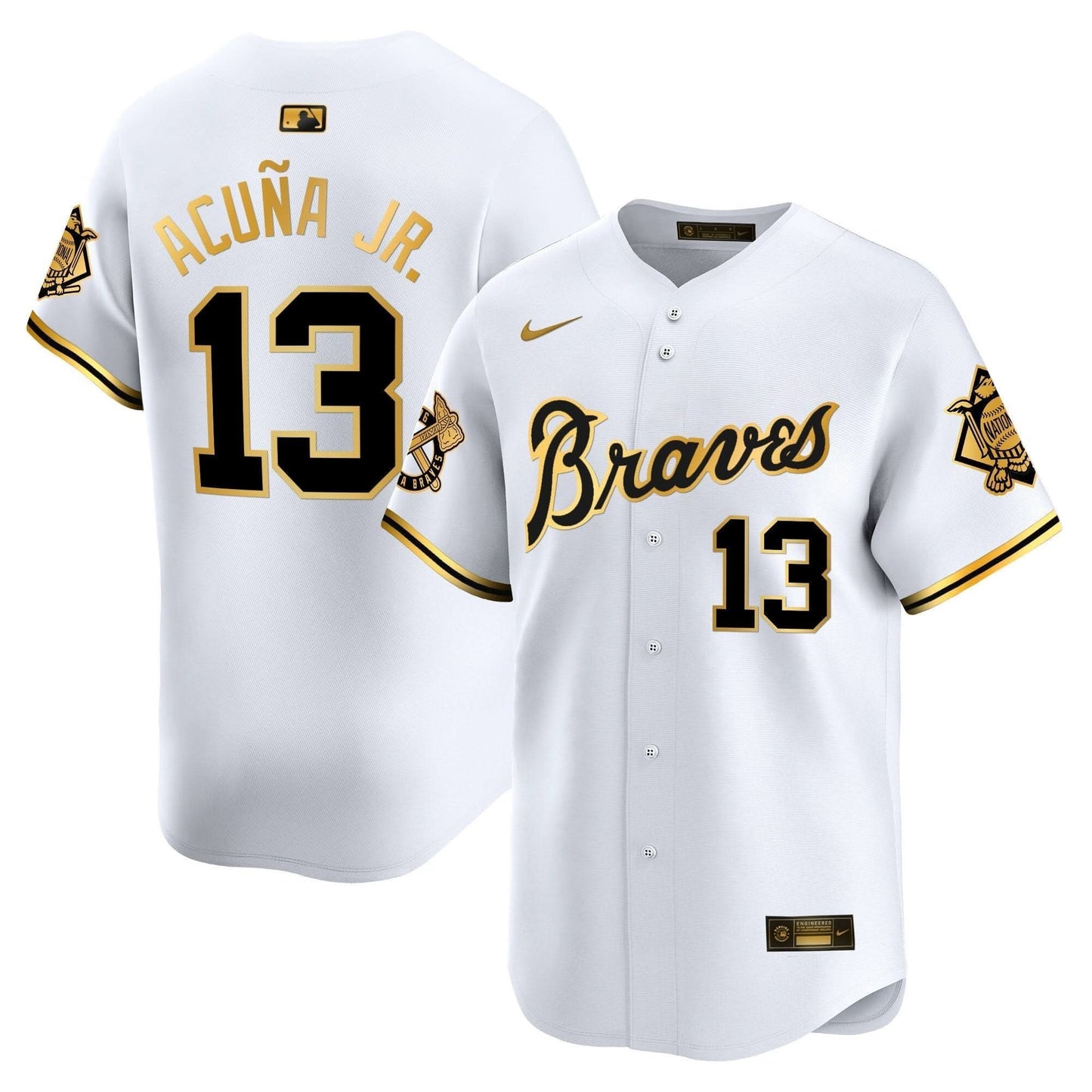 Atlanta Braves Peaches n' Cream Vapor Premier Limited Jersey - All Stitched