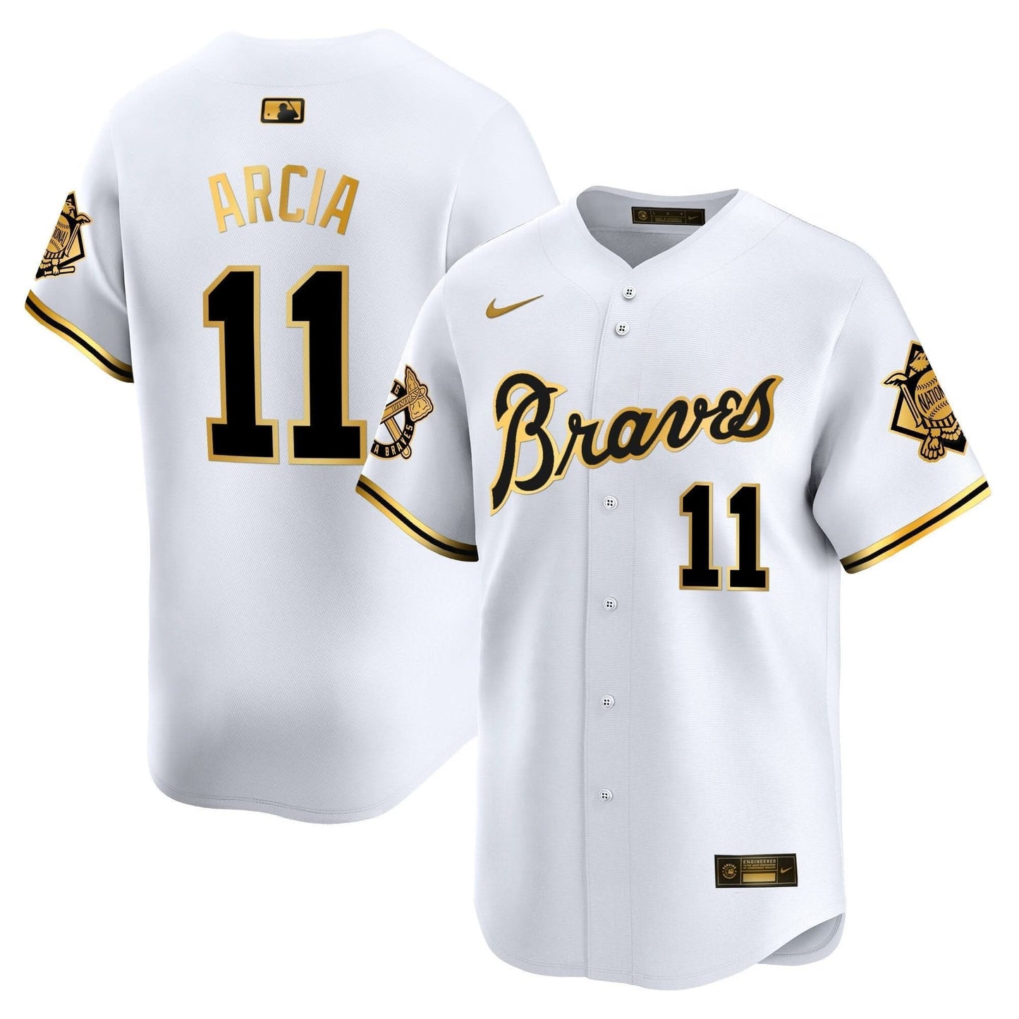 Atlanta Braves Peaches n' Cream Vapor Premier Limited Jersey - All Stitched