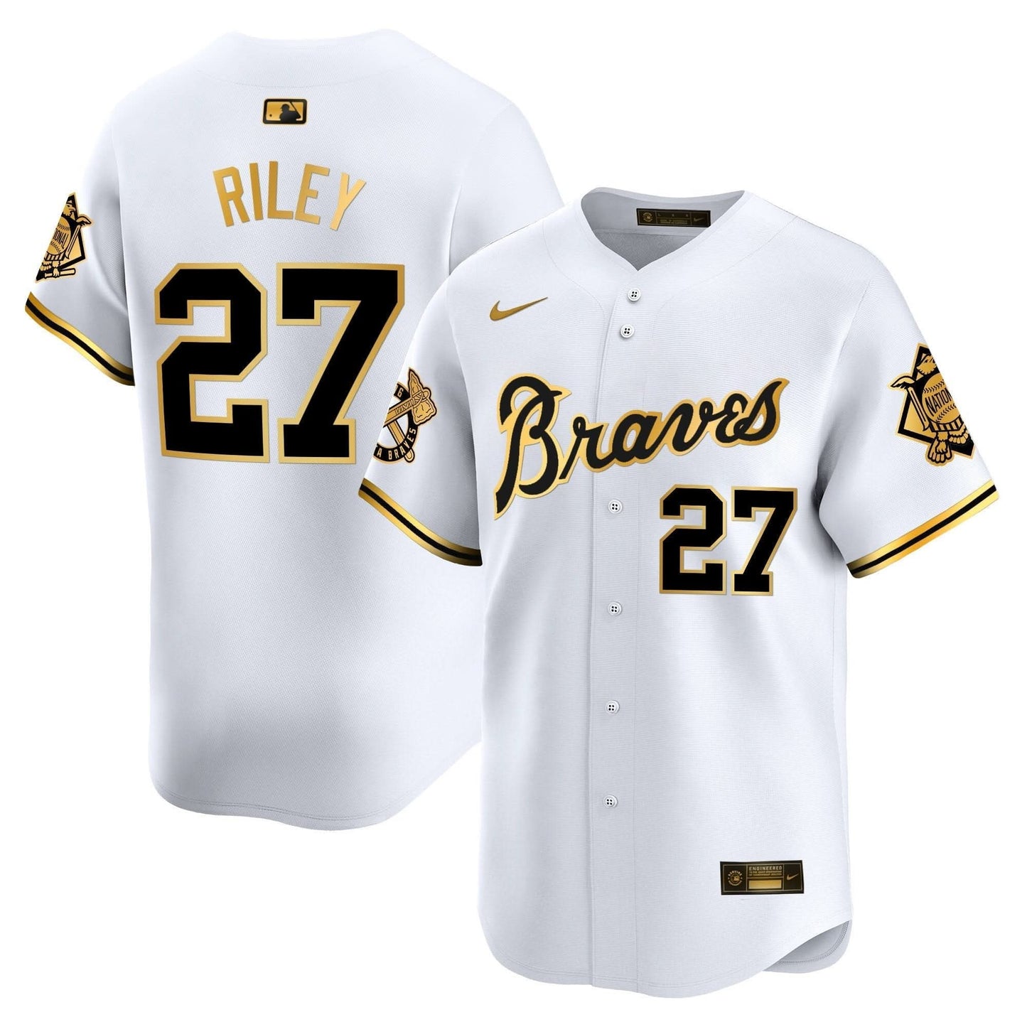 Atlanta Braves Peaches n' Cream Vapor Premier Limited Jersey - All Stitched