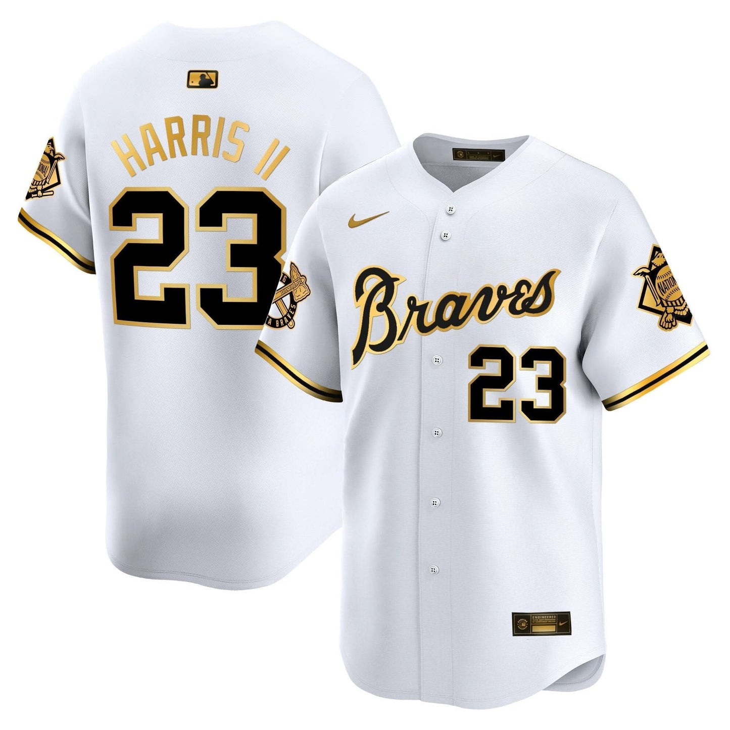 Atlanta Braves Peaches n' Cream Vapor Premier Limited Jersey - All Stitched