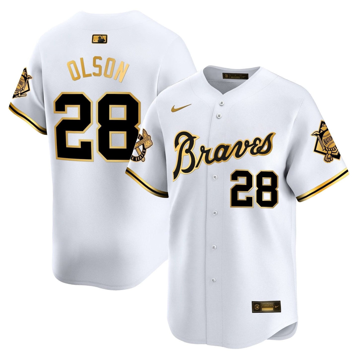 Atlanta Braves Peaches n' Cream Vapor Premier Limited Jersey - All Stitched