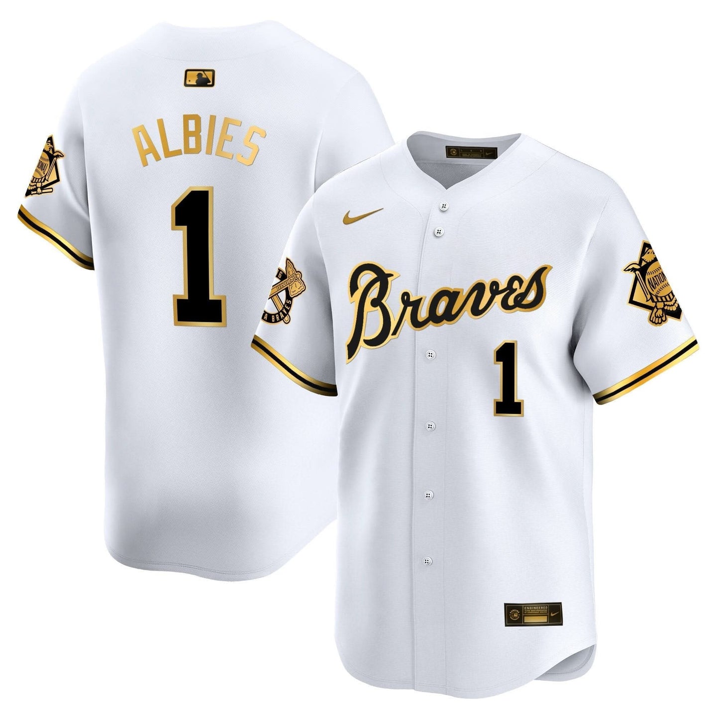 Atlanta Braves Peaches n' Cream Vapor Premier Limited Jersey - All Stitched