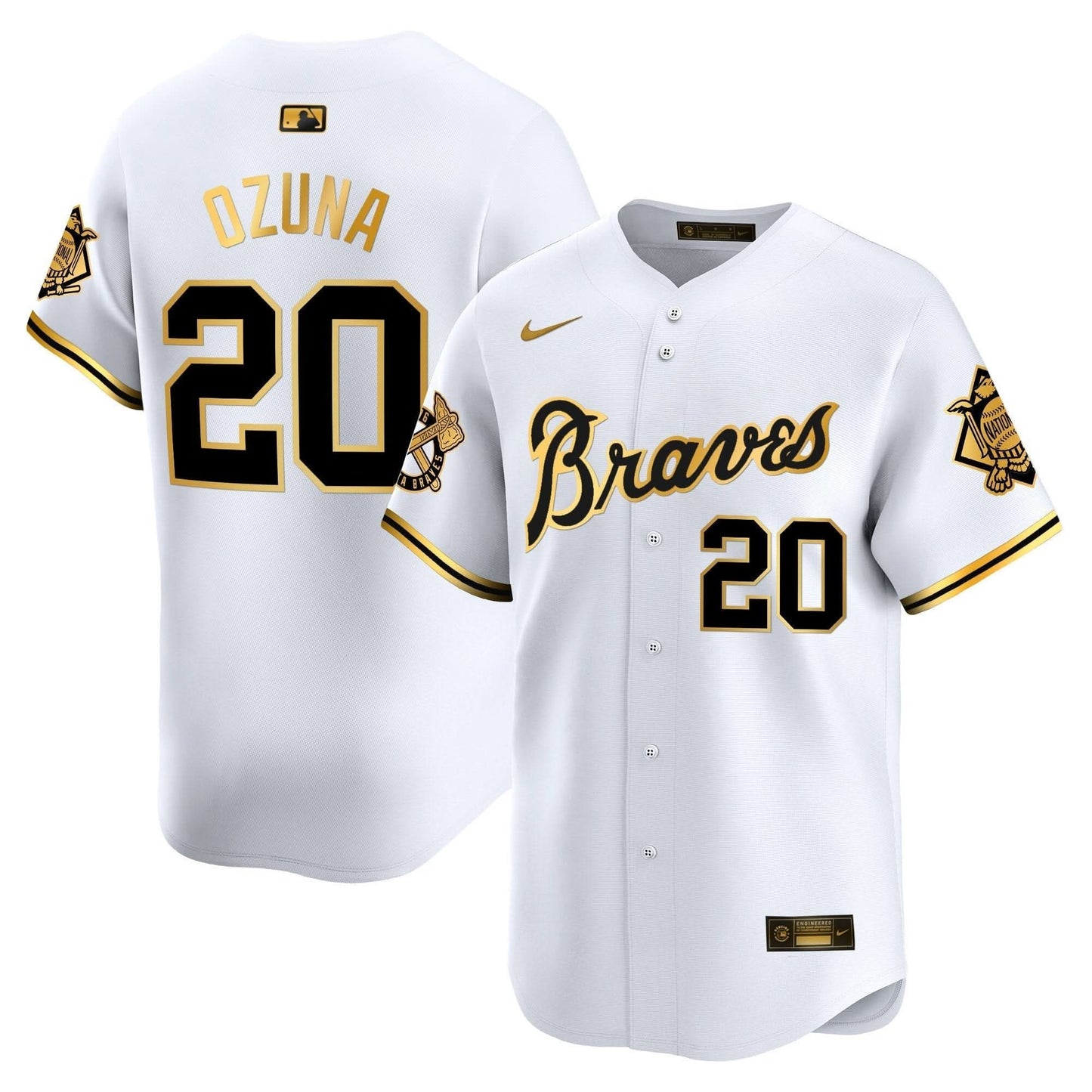 Atlanta Braves Peaches n' Cream Vapor Premier Limited Jersey - All Stitched