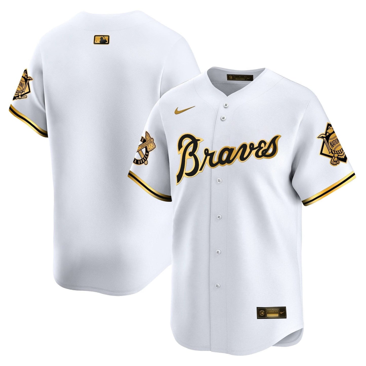 Atlanta Braves Peaches n' Cream Vapor Premier Limited Jersey - All Stitched