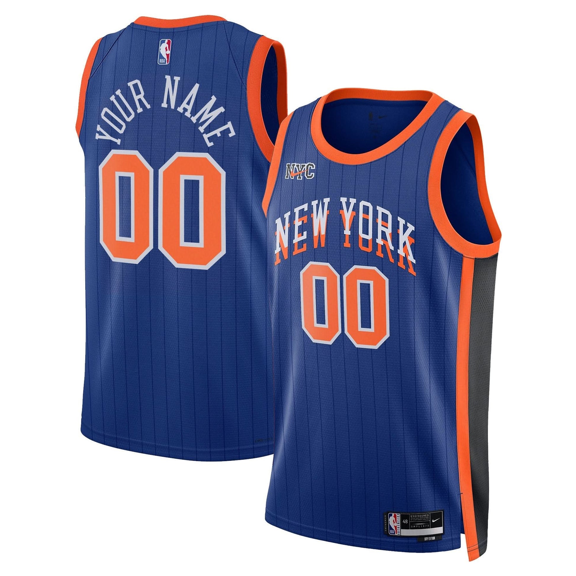 New York Knicks Swingman Custom Jersey - All Stitched