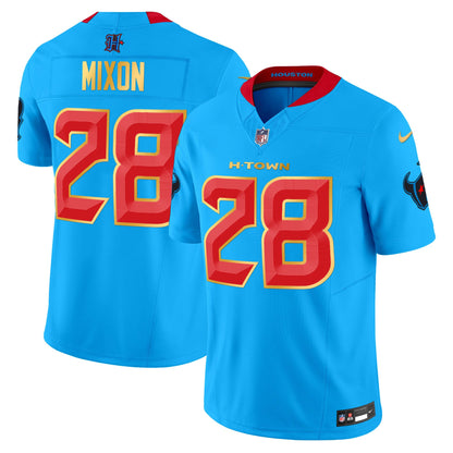 Houston Texans 2024 Gold Trim Vapor Limited Jersey - All Stitched