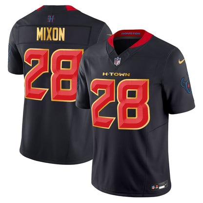 Houston Texans 2024 Gold Trim Vapor Limited Jersey - All Stitched