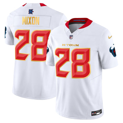 Houston Texans 2024 Gold Trim Vapor Limited Jersey - All Stitched