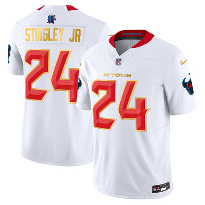 Houston Texans 2024 Gold Trim Vapor Limited Jersey - All Stitched