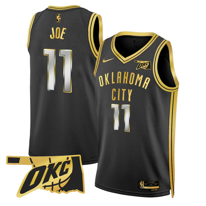 Men's Oklahoma City Thunder Swingman Jersey - Oklahoma Patch - All Stitched