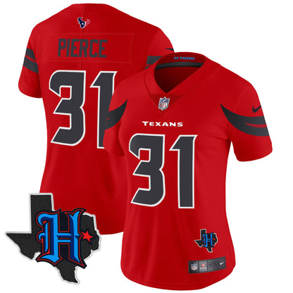 Women's Houston Texans 2024 Texas Patch Vapor Limited Jersey V2 - All Stitched