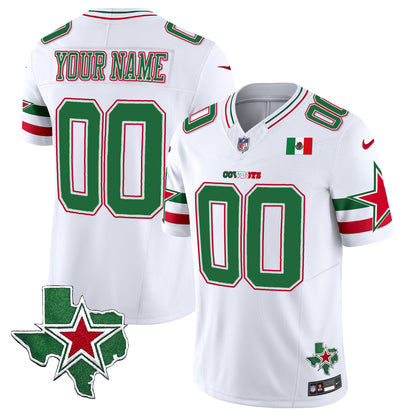 Cowboys 2024 Mexico Vapor Premier Limited Custom Jersey - All Stitched