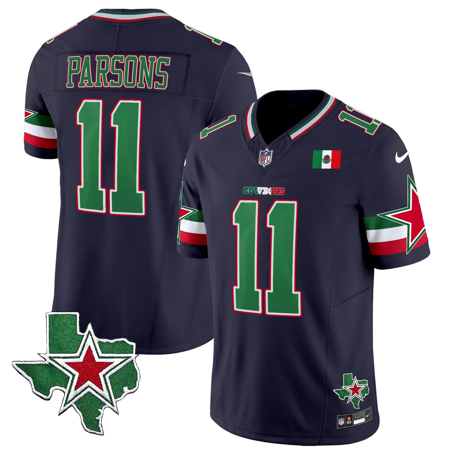 Cowboys 2024 Mexico Vapor Limited Jersey - All Stitched