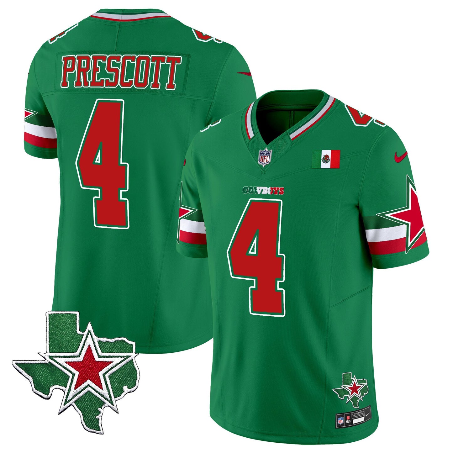 Cowboys 2024 Mexico Vapor Limited Jersey - All Stitched